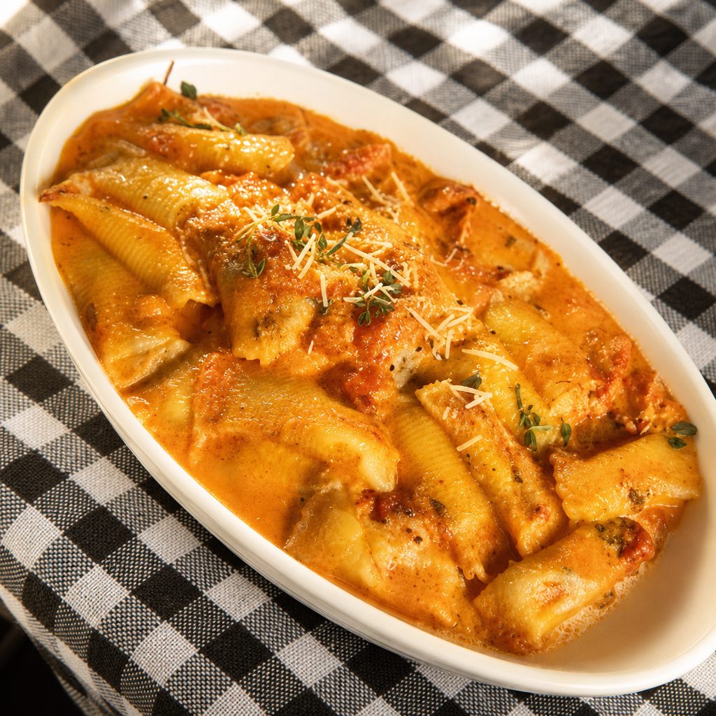 Stuffed Rigatoni Pasta.