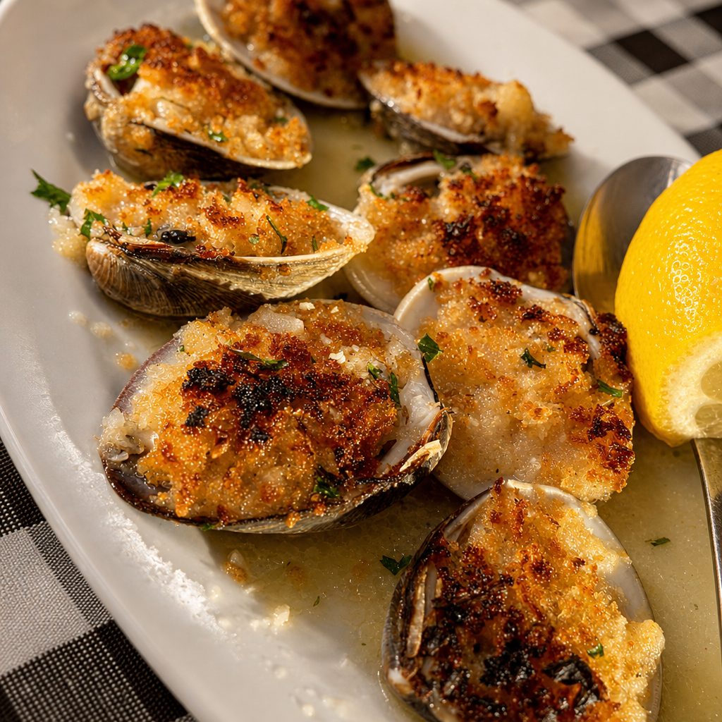 Baked Clams.