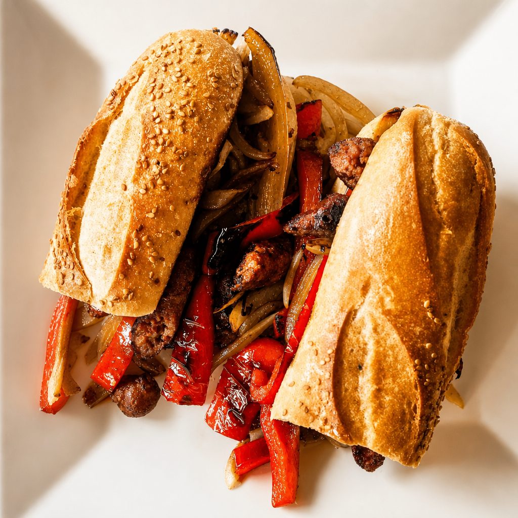 Sausage, Peppers & Onions Hero.
