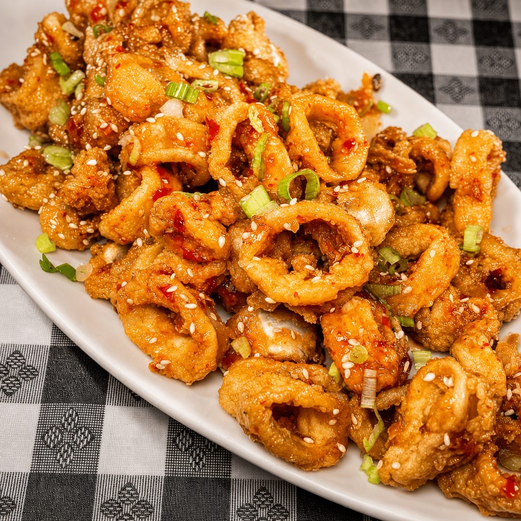 Buffalo or Thai Chili Calamari.