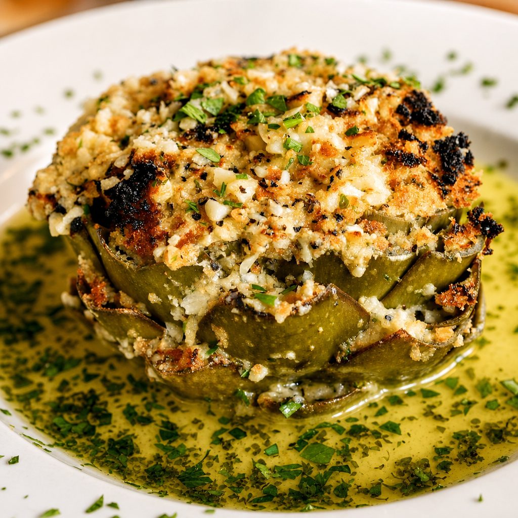 Stuffed Artichoke.