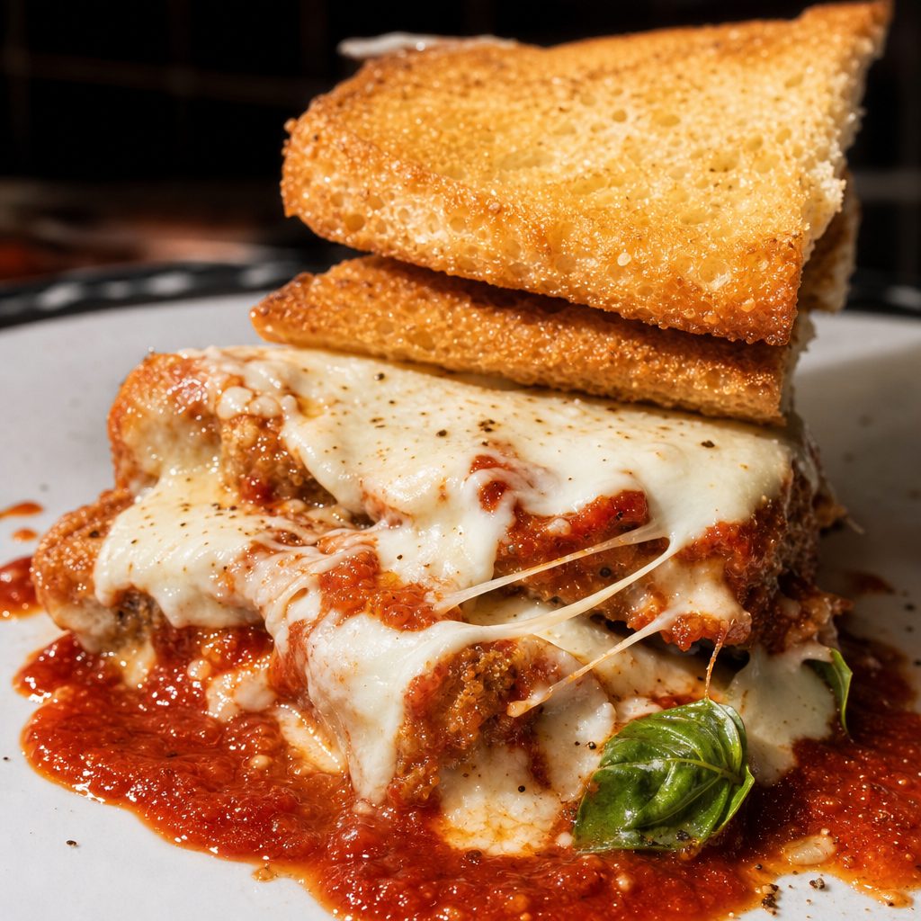 Chicken Parmigiana Hero.